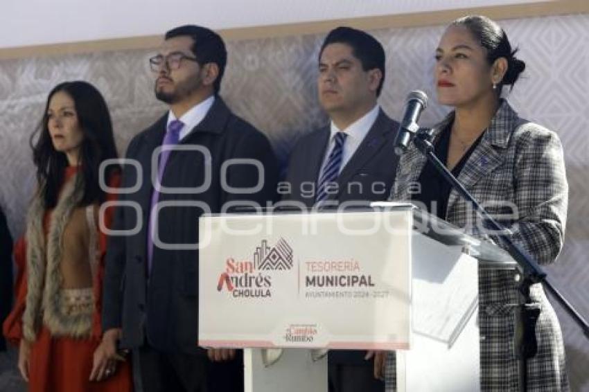 SAN ANDRÉS CHOLULA .  CEREMONIA CÍVICA