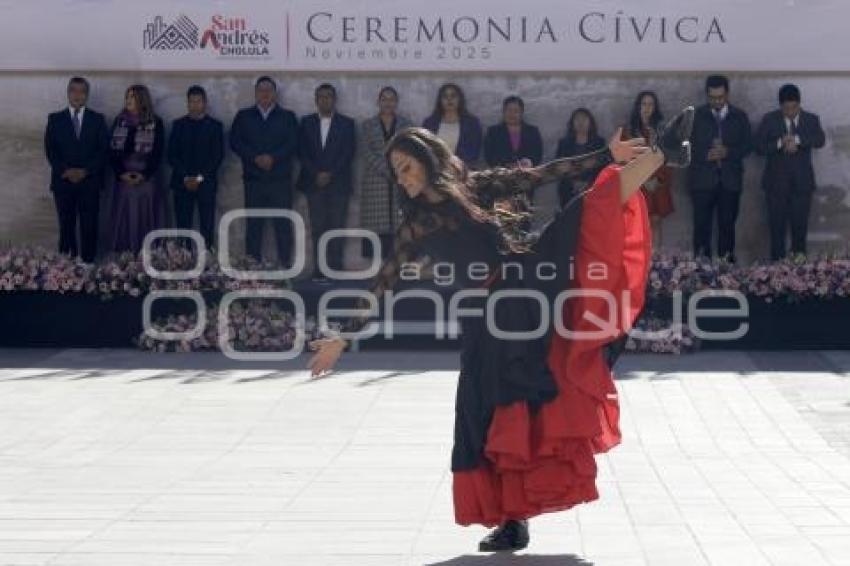 SAN ANDRÉS CHOLULA .  CEREMONIA CÍVICA