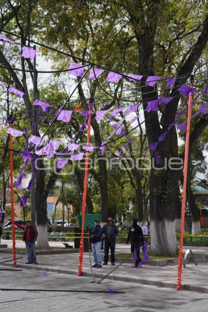 TLAXCALA . CAIDA DE ADORNOS
