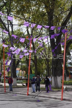 TLAXCALA . CAIDA DE ADORNOS