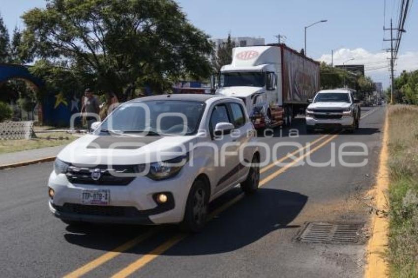 CICLOVÍA . RECTA A CHOLULA