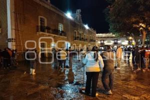 ATLIXCO . LIMPIEZA ZÓCALO