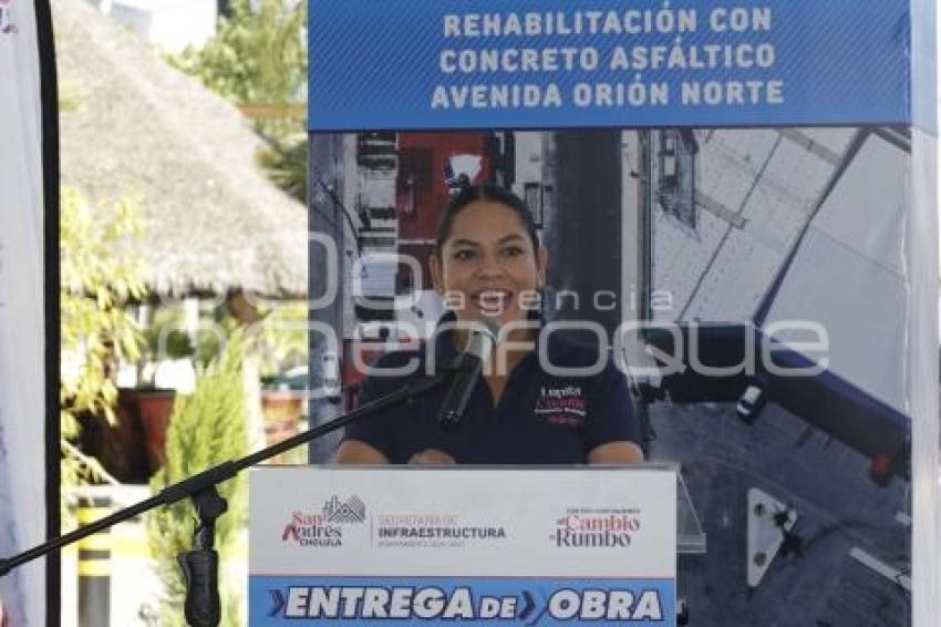 SAN ANDRÉS CHOLULA . REHABILITACIÓN AVENIDA