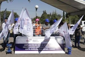 SAN ANDRÉS CHOLULA . OBRA DE AGUA POTABLE