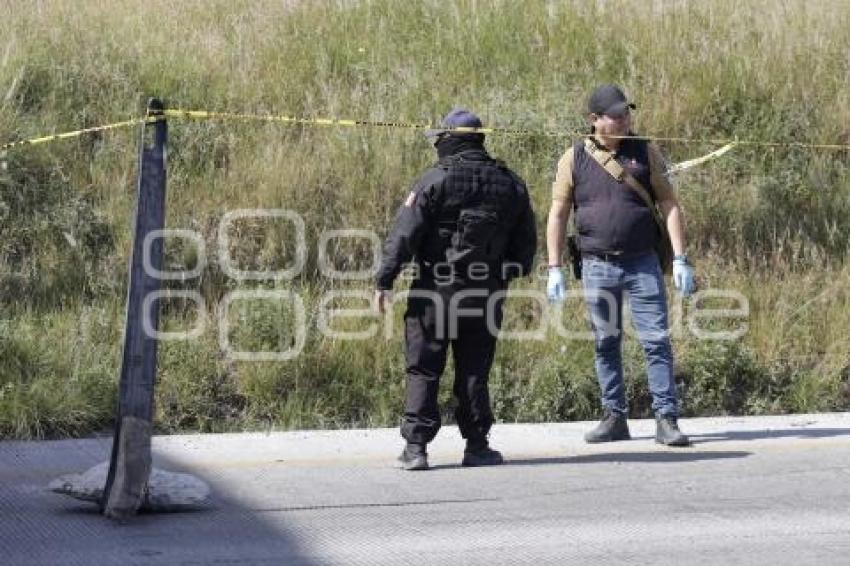 SAN PEDRO CHOLULA . CADÁVER PUENTE MOMOXPAN