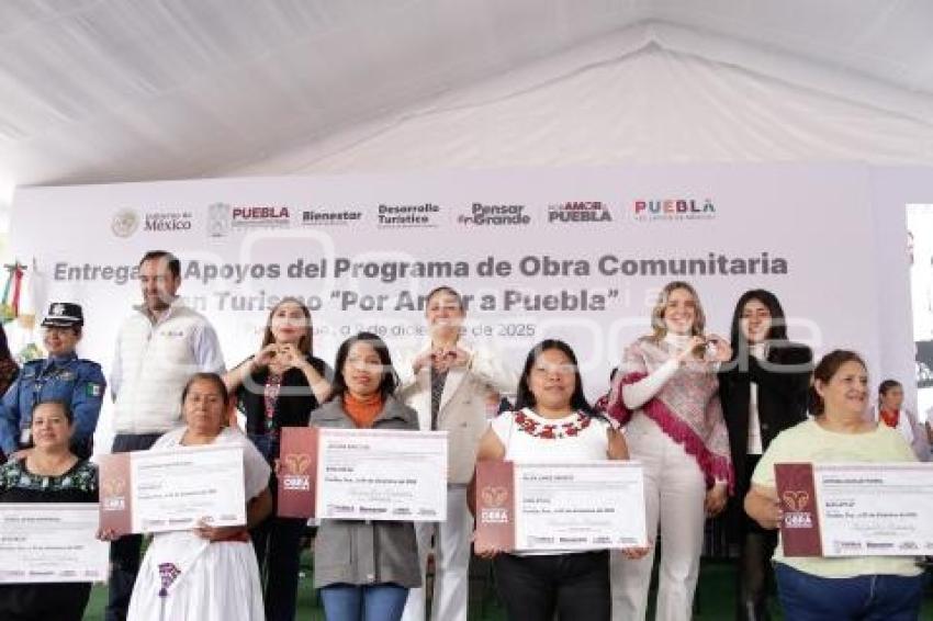 GOBIERNO ESTATAL . OBRA COMUNITARIA EN TURISMO