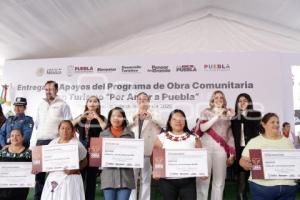 GOBIERNO ESTATAL . OBRA COMUNITARIA EN TURISMO