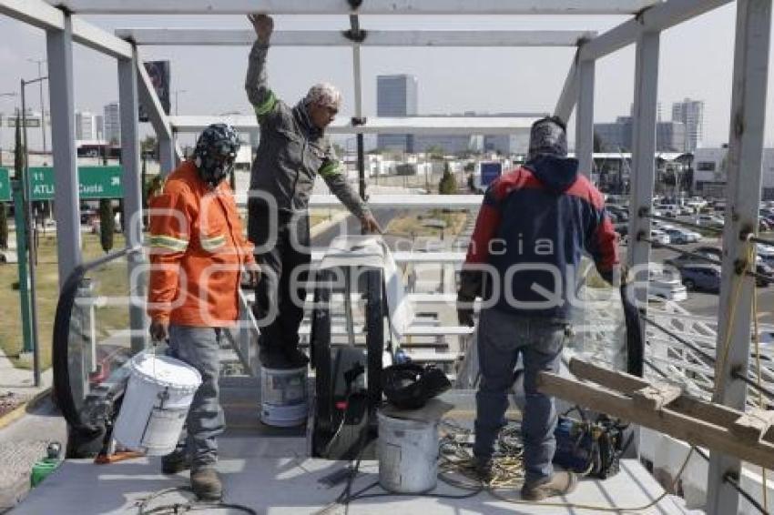 VÍA ATLIXCÁYOTL . PUENTE PEATONAL