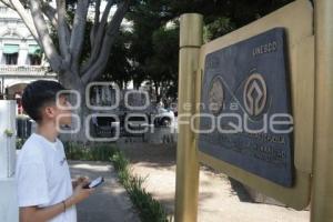 PLACA . CIUDAD PATRIMONIO DE LA HUMANIDAD
