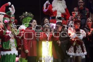 SAN PEDRO CHOLULA . ENCENDIDO ÁRBOL DE NAVIDAD