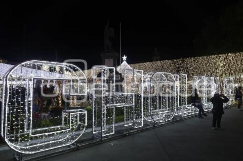 SAN PEDRO CHOLULA . LUCES NAVIDEÑAS