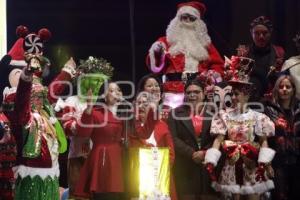 SAN PEDRO CHOLULA . ENCENDIDO ÁRBOL DE NAVIDAD