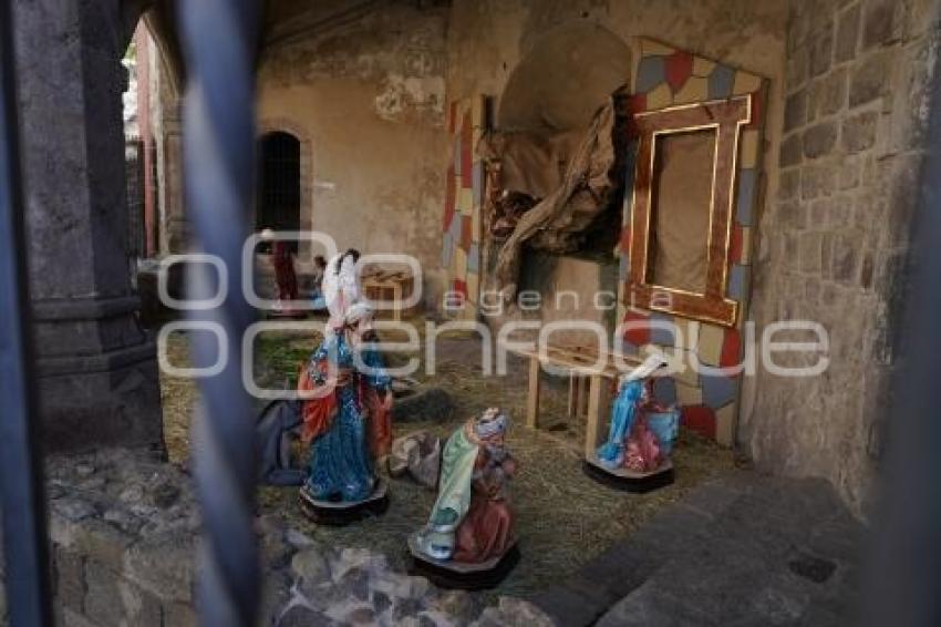 TLAXCALA . NACIMIENTO CAPILLA ABIERTA