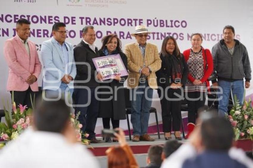 TLAXCALA . CONCESIONES TRANSPORTE PÚBLICO