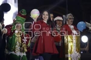 SAN PEDRO CHOLULA . ENCENDIDO ÁRBOL DE NAVIDAD