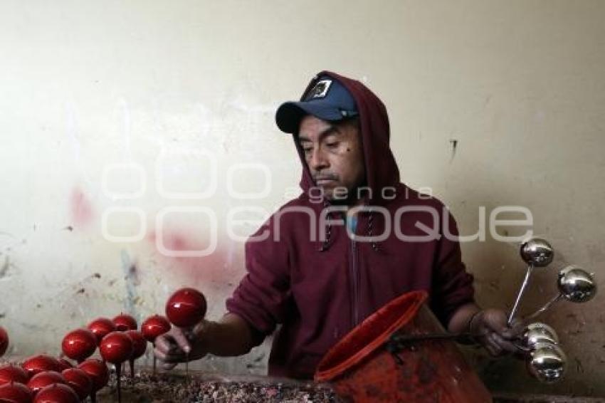 CHIGNAHUAPAN . ELABORACIÓN ESFERAS