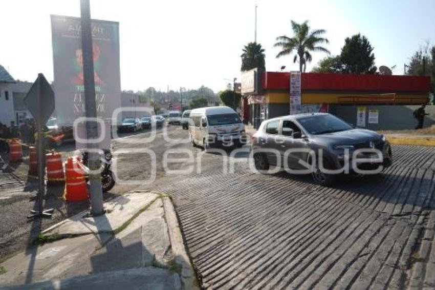 TLAXCALA . CIERRE VIAL