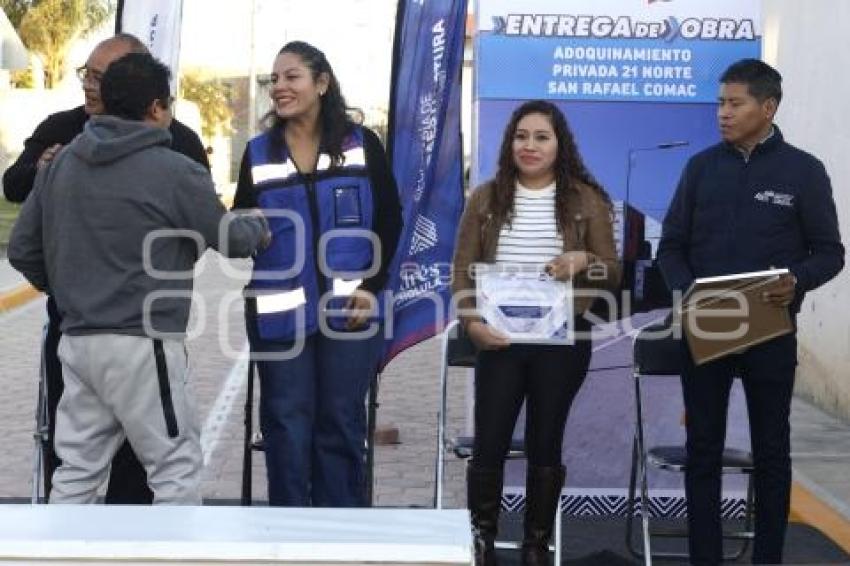 SAN ANDRÉS CHOLULA . PAVIMENTACIÓN