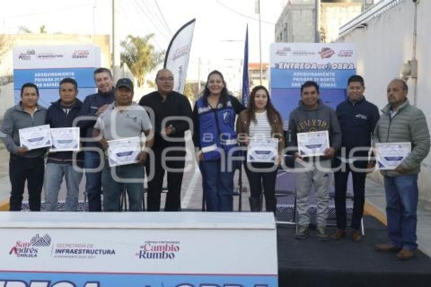 SAN ANDRÉS CHOLULA . PAVIMENTACIÓN