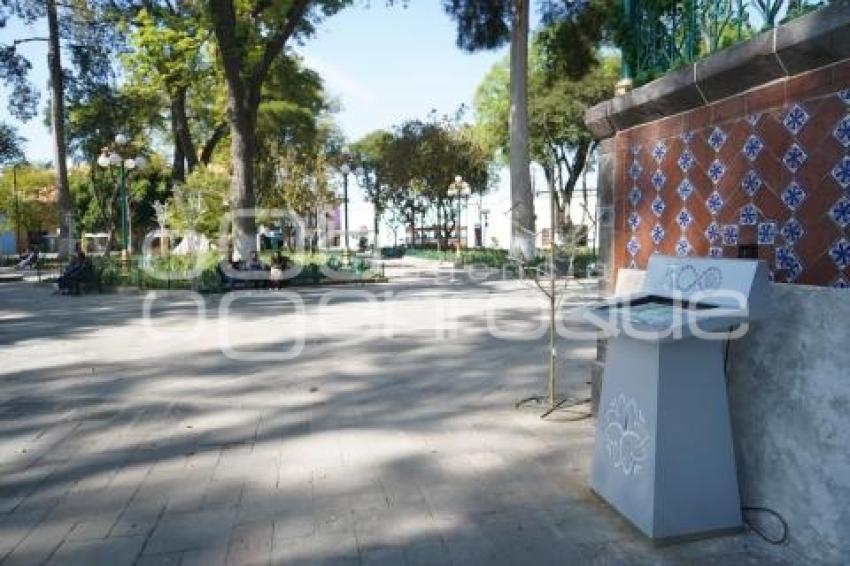 TLAXCALA . PLACAS VANDALIZADAS