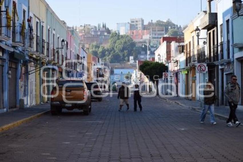 TLAXCALA . CALLES VACÍAS