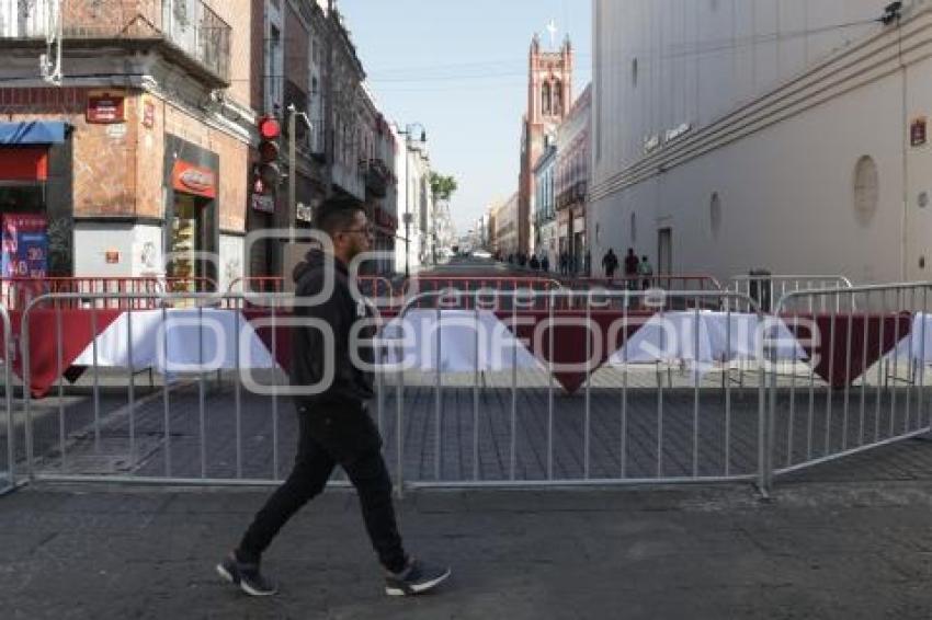 CENTRO HISTÓRICO . CIERRES VIALES