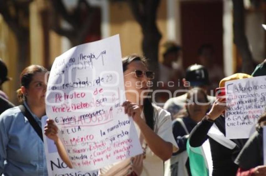 TLAXCALA . MANIFESTACIÓN POR VENEZUELA