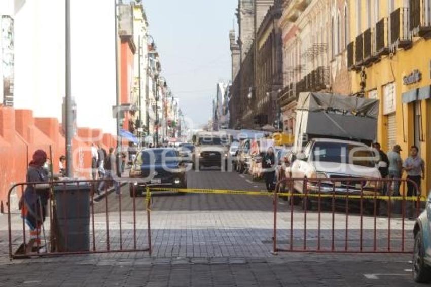 CENTRO HISTÓRICO . CIERRES VIALES