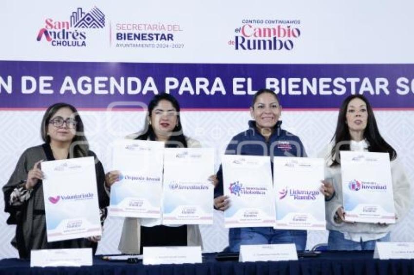SAN ANDRÉS CHOLULA . AGENDA BIENESTAR