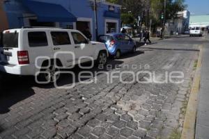 TLAXCALA . HUNDIMIENTO DE ADOQUÍN