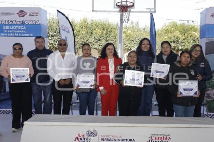 SAN ANDRÉS CHOLULA . ENTREGA BIBLIOTECA