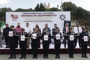 SAN PEDRO CHOLULA . ENTREGA DE EQUIPAMIENTO