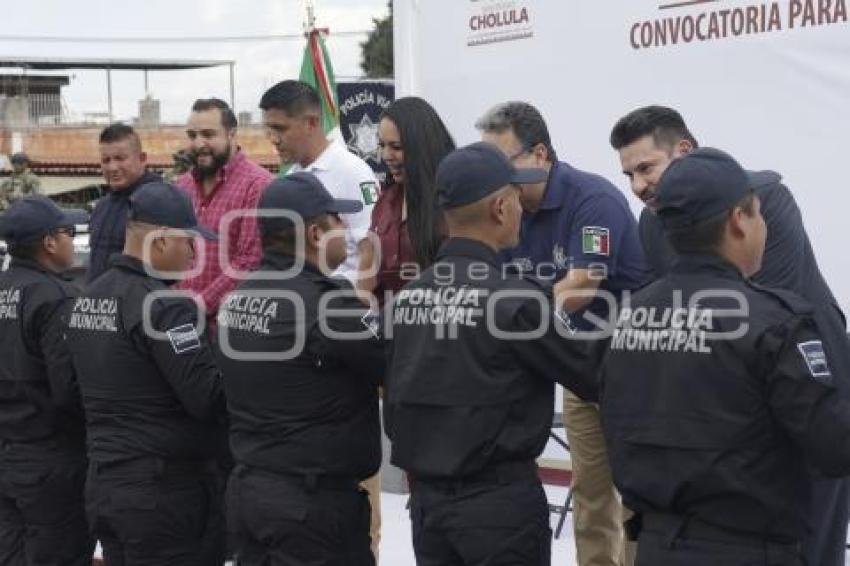 SAN PEDRO CHOLULA . ENTREGA DE EQUIPAMIENTO