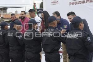 SAN PEDRO CHOLULA . ENTREGA DE EQUIPAMIENTO