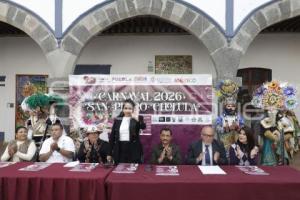SAN PEDRO CHOLULA .  CARNAVAL 2026
