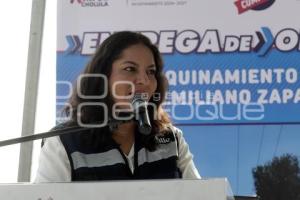 SAN ANDRÉS CHOLULA . ENTREGA DE OBRA