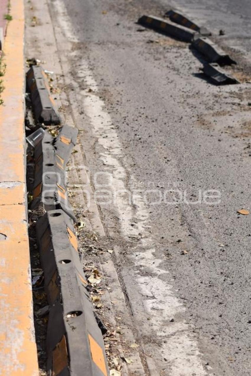 TLAXCALA . CICLOVÍAS DAÑADAS