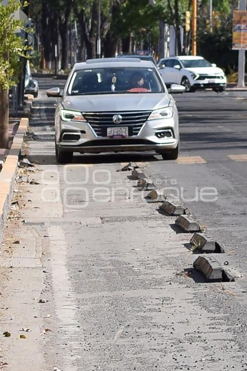 TLAXCALA . CICLOVÍAS DAÑADAS