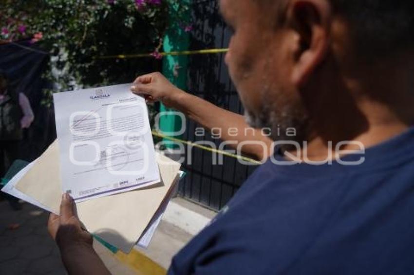 TLAXCALA . PREDIO . POBLADORES DE TIZATLÁN