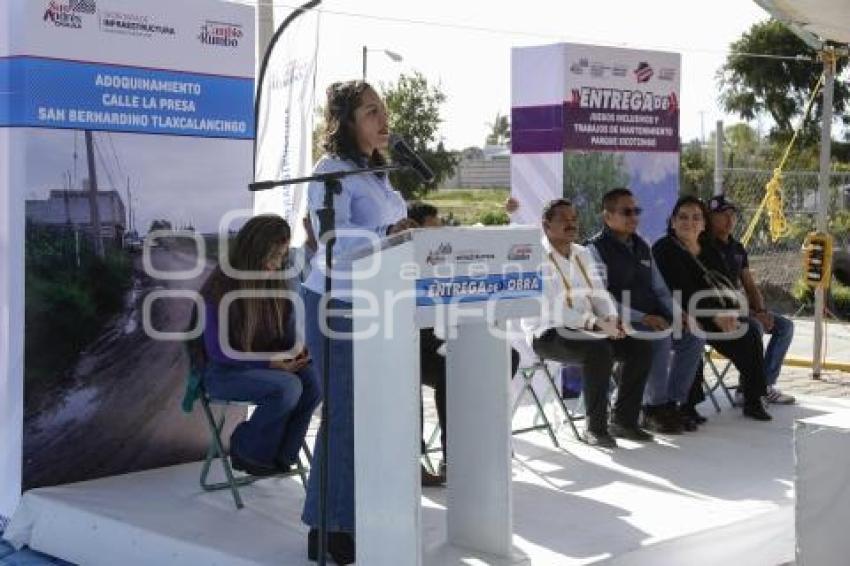 SAN ANDRÉS CHOLULA . CALLE ADOQUINADA