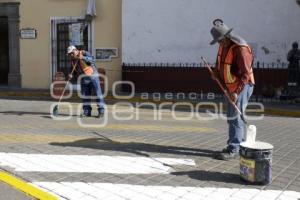 SAN PEDRO CHOLULA . MANTENIMIENTO CENTRO HISTORICO
