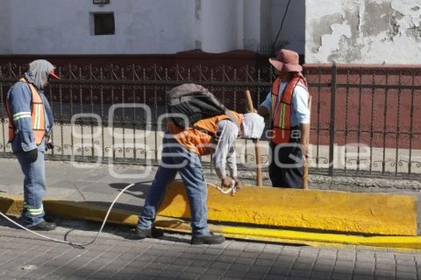 SAN PEDRO CHOLULA . MANTENIMIENTO CENTRO HISTORICO