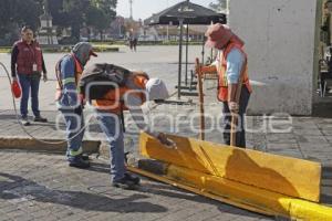 SAN PEDRO CHOLULA . MANTENIMIENTO CENTRO HISTORICO