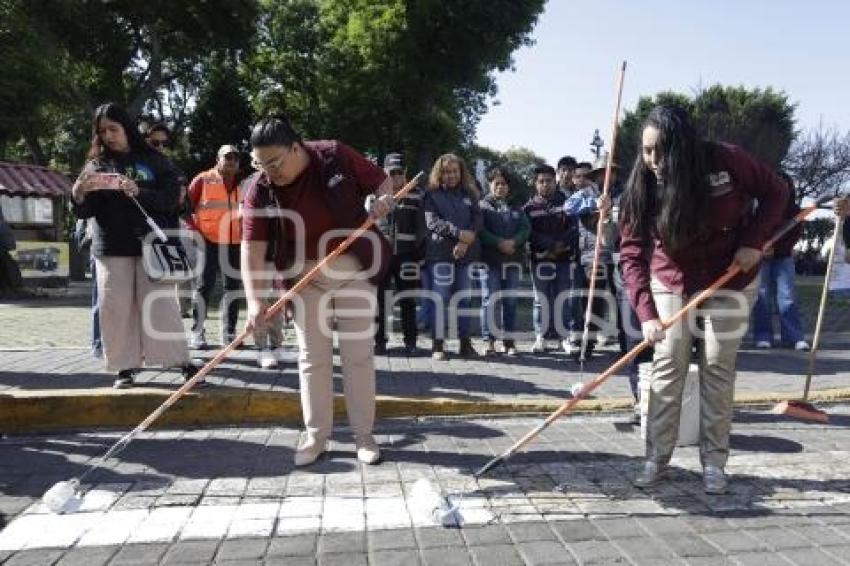 SAN PEDRO CHOLULA . MANTENIMIENTO CENTRO HISTORICO