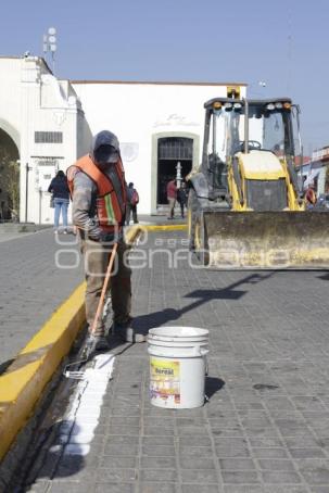 SAN PEDRO CHOLULA . MANTENIMIENTO CENTRO HISTORICO