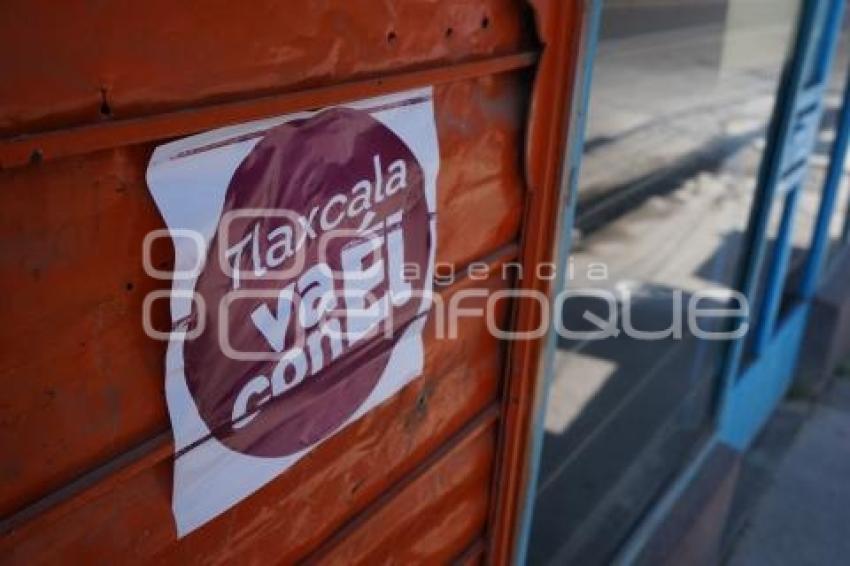 TLAXCALA . BARDAS . PROPAGANDA POLÍTICA