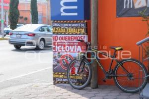 CALZADA ZAVALETA . CICLISTAS