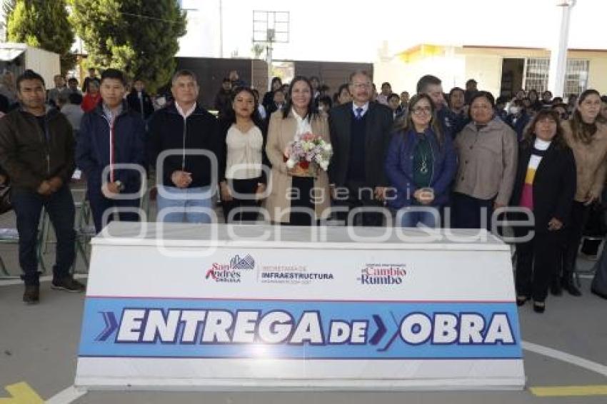 SAN ANDRÉS CHOLULA . ENTREGA OBRA 