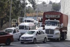 MANIFESTACIÓN . TRANSPORTISTAS PERIFERICO