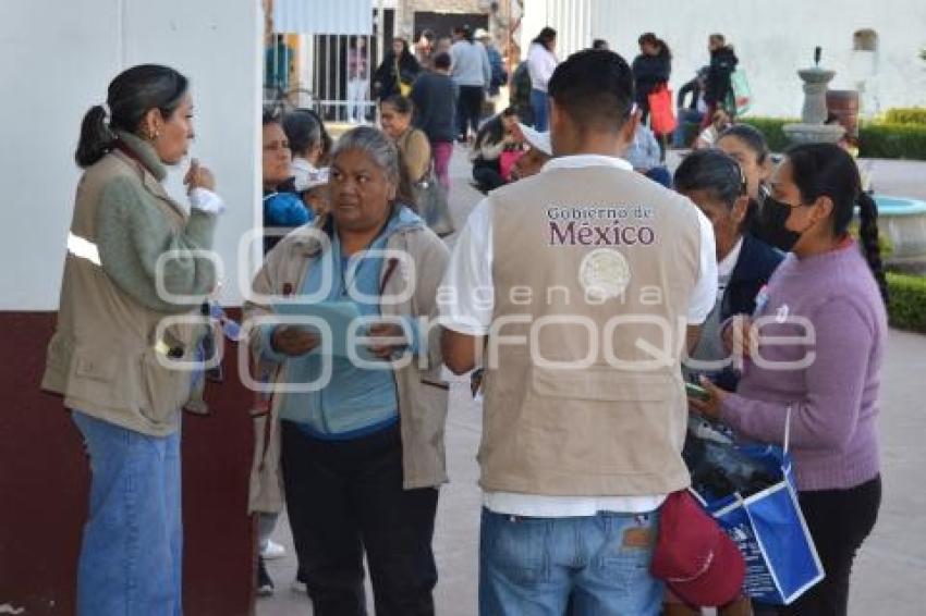 ATLIXCO . ENTREGA TARJETAS BIENESTAR